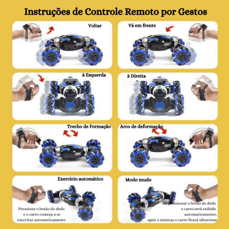 Carro de Controle Remoto e Controle por Gestos