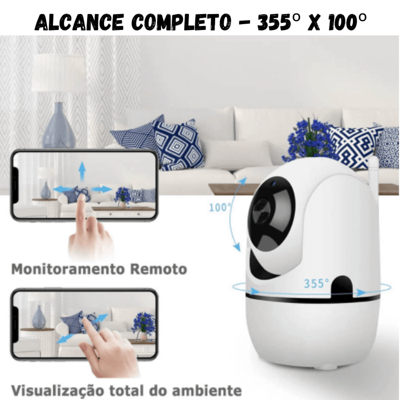 Baby Protect - Babá Eletrônica WiFi com Visão Noturna Áudio e Vídeo