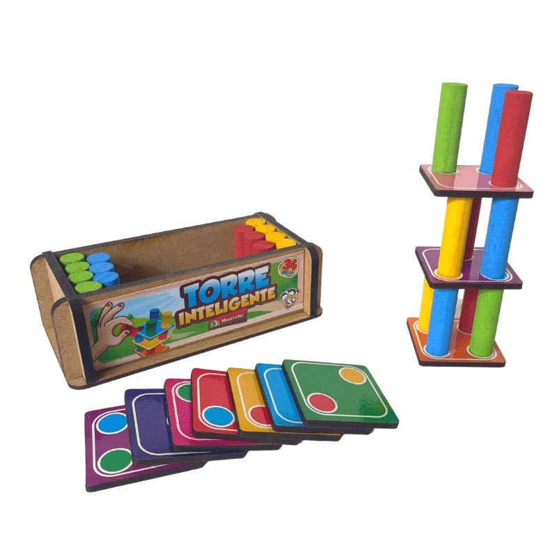 Jogo Educativo Brinquedo Torre Inteligente