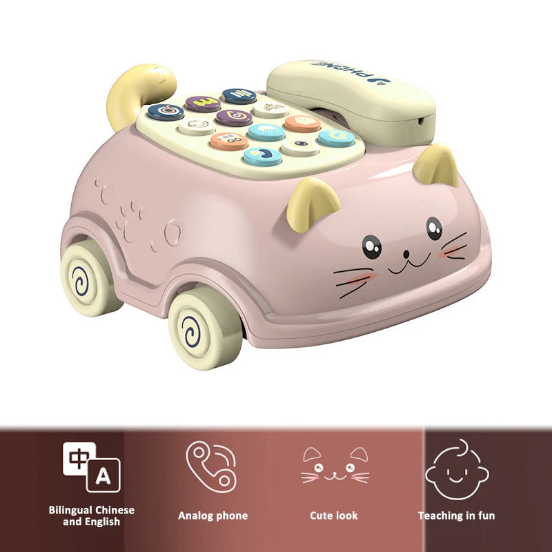 Telefone de Corda para Carro Infantil de Brinquedo