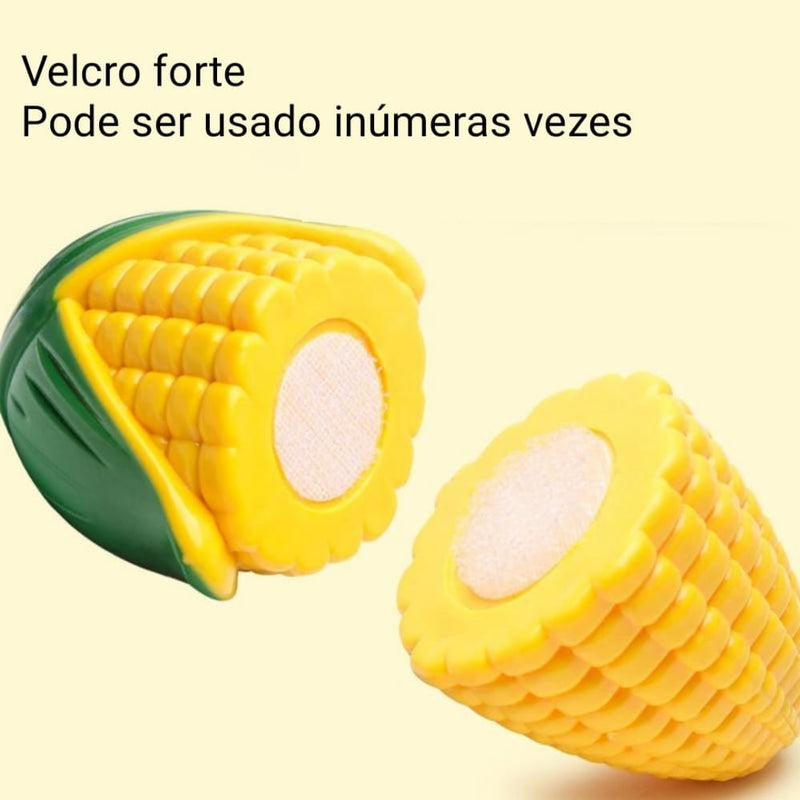 Brinquedo de Comidinhas Divertidas Velcro