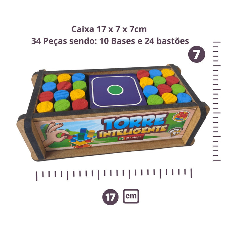 Jogo Educativo Brinquedo Torre Inteligente